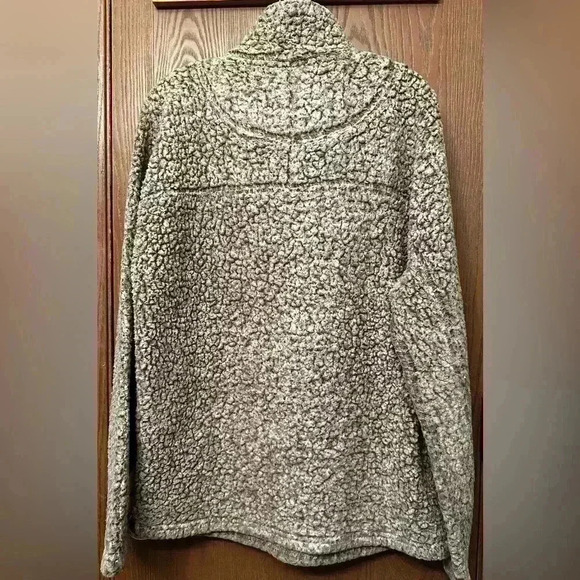 True Grit Pullover Men’s Tan/Brown Sherpa Wooly Fleece 1/4 Zip - Size Medium - Picture 7 of 10